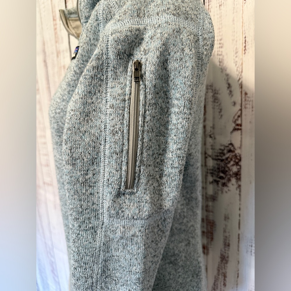 Patagonia Light Blue Fleece‎ Quarter Zip - Picture 4 of 7